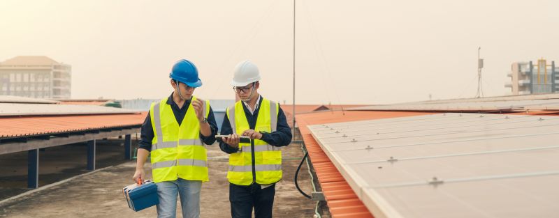 Final Inspection of Solar Installation